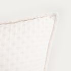 Homla, Anisha, poszewka, ecru z ozdobnym pikowaniem, 45-45 cm
