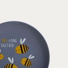 Homla, Annbee, talerz, z pszczołą granatowy, 16 cm