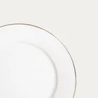 Homla, Auroo, talerz, deserowy ze złotą obwódką, 19 cm