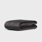 Homla, Aurum, narzuta welwetowa z pikowaniem, czarna, 220-240 cm, 745737