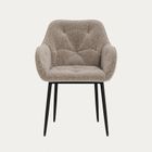 Homla, Avelin, krzesło, w tkaninie beżowe, 58-55-83 cm