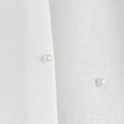 Homla, B2 Essentials Milan With Pears, Rings, firanka, biała z perłami na kołach, 140-250 cm