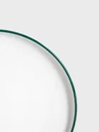 Homla, Blyde, talerz, z zielonym rantem, 20 cm