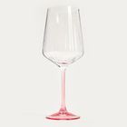 Homla, Brill, kieliszek, na wino z różową nóżką, 0,56l
