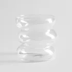 Homla, Bubbly, szklanka, transparentna, przekrzywiona, 0,45l, 739118