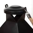 Homla, Burel, latarnia, drewniana, 12,5-12,5-31 cm