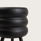 Homla, Buuble, kwietnik na nóżkach, czarny, 16-28,5 cm