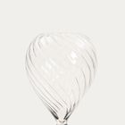 Homla, Calipso, klepsydra, ryflowana z beżowym piaskiem, 8-8-20 cm