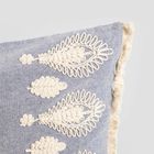 Homla, Campi, poszewka, bawełniana z haftowanym wzorem, 45-45 cm