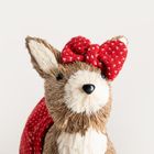 Homla, Cervo, dekoracja, jelonek z kokardą w sukience w kropki, 21-31 cm