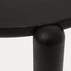 Homla, Delicia, stolik kawowy, drewniany dębowy, czarny, 60-60-40 cm