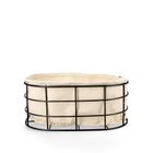 Homla, Duncan, koszyk, bawełniany, czarny, 25-20 cm