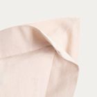 Homla, Durga, poszewka, bawełniana ciemnobeżowa z dekoracyjnym obszyciem, 45-45 cm