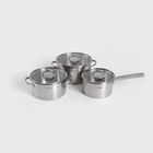 Homla, Eataly, zestaw garnków, ze stali nierdzewnej, 6 elementów