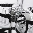 Homla, Emica, słoik z kranikiem podwójny z czarnym wieczkiem, 2-2l