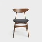 Homla, Eroso, krzesło, brązowe, 48-55,5-74,8 cm