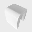 Homla, Escuro, taboret, drewniany, biały, 40-44-48 cm