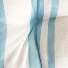 Homla, Evelyn, poduszka, w błękitne pasy z pikowaniem i uchwytem, 50-50 cm