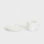 Homla, Famelio, filiżanka, ze spodkiem, biała