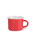 Homla, Flocon, kubek, czerwony w choinki, 0,16l