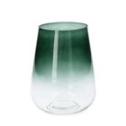 Homla, Galia, lampion, szklany, zielony 15-20 cm