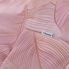 Homla, Gallo, Pościel z mikrofibry różowa w liście 200-220 cm