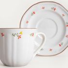 Homla, Greta, filiżanka, ze spodkiem z kwiatuszkami, 0,2l