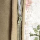 Homla, Indira, poszewka, bawełniana z ozdobym kwiatowym haftem, 45-45 cm