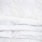 Homla, Jakad, pościel, bawełniana żakardowa biało-beżowa, 160-200 cm