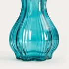 Homla, Junne, wazon, szklany turkusowy, 13-25 cm