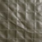 Homla, Katad, poszewka, z ekoskóry z ozdobnymi przeszyciami, zielona, 45-45 cm