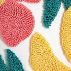 Homla, Lamis, poszewka, z frędzlami i tuftowanymi kwiatami, 45-45 cm