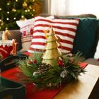 Homla, Lapland, świeca, choinka złota, 15 cm