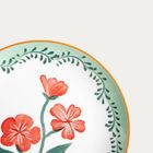 Homla, Limk, talerz, deserowy z czerwonymi kwiatkami, 20 cm