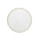 Homla, Lisala, talerz, transparentny ze złotą obwódką, 21 cm