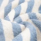 Homla, Listra, ręcznik, w niebieskie paski, 70-130 cm
