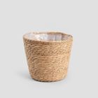 Homla, Lumbo, osłonka na doniczkę, pleciona naturalna, 23-19 cm