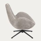 Homla, Lunaire, fotel, obrotowy welurowy, beżowy, 86-76-87 cm