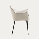 Homla, Lunar, krzesło, w tkaninie beżowe, 56-56-82,5 cm