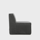 Homla, Lykke, fotel modułowy, ciemnoszary sztruksowy, 73-88-73 cm