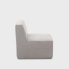 Homla, Lykke, fotel modułowy, jasnoszary sztruksowy, 73-88-73 cm