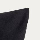 Homla, Maisy, zestaw dwóch poszewek z mikrofibry, czarnych, 40-40 cm