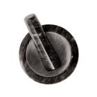 Homla, Marble, moździerz, marmurowy czarny, 12 cm, 854199