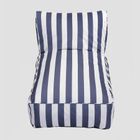 Homla, Maris, leżanka, w biało niebieskie paski, 102-72-65 cm, 744235