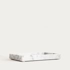 Homla, Marmuri, taca dekoracyjna, marmurowa biała, 25-15-3 cm