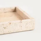 Homla, Marmuri, taca dekoracyjna, z beżowego marmuru, 25-15-3 cm