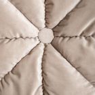 Homla, Martina, poduszka, beżowa z ozdobnym przeszyciem, 45-45 cm