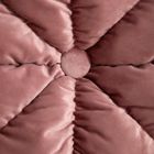 Homla, Martina, poduszka, różowa z ozdobnym przeszyciem, 45-45 cm