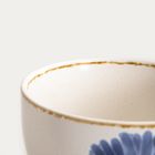 Homla, Meren, miska, z niebieskim kwiatem, 14-10 cm