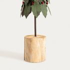 Homla, Metallo, choinka metalowa na pieńku, 37,5 cm, 754715